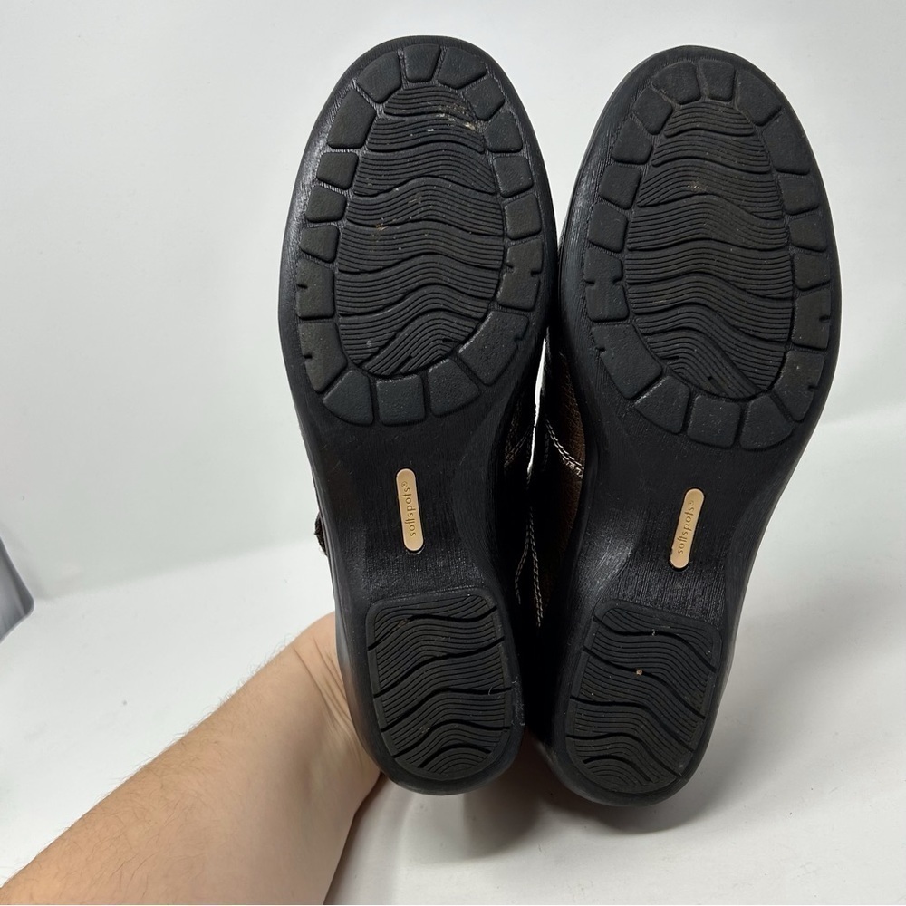Softspots Alice Brown Leather Comfort Adjustable Walking Sneakers Size 10 - Picture 8 of 12